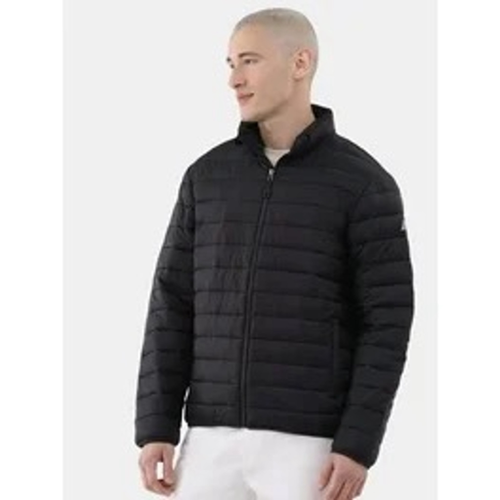 Men's Swiss Tech Black Puffer Jacket Zipper Pockets 3XL